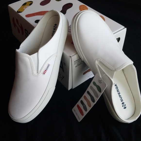 Superga Shoes - NIB Superga Leather Slide 39